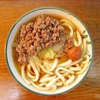 豚ひき肉そぼろうどん